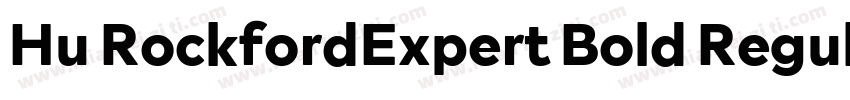 Hu RockfordExpert Bold Regular字体转换